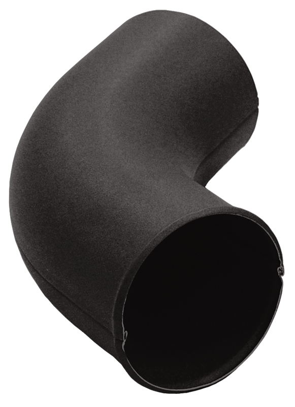 колено сливное grand line pu matt d90 мм, rr 32 темно-коричневый матовый