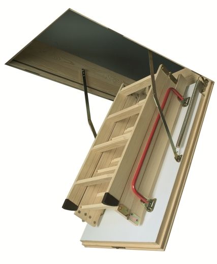 чердачная лестница fakro ltk, высота 280 см, размер проема 60x130