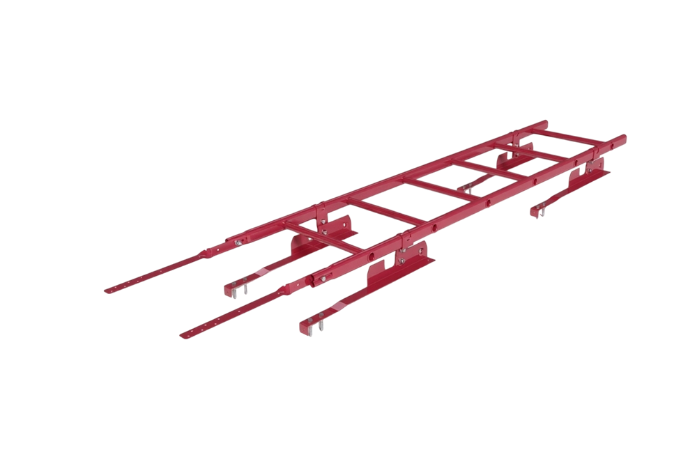 лестница кровельная roofsystems prestige 400 натур для натуральной черепицы, ral 3011 коричнево-красный (1,2 м)