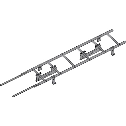 Лестница кровельная roofsystems prestige 400 next Фальц для фальцевой кровли, ral 7004 серый (1,8 м)