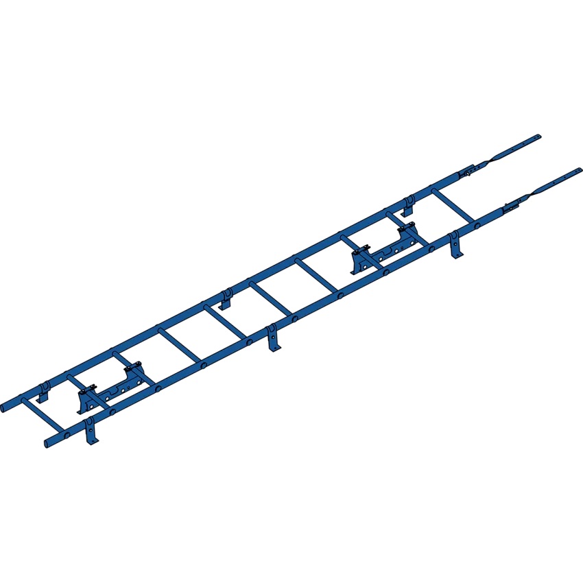 лестница кровельная roofsystems prestige 400 next фальц для фальцевой кровли, ral 5005 сигнально-синий (3 м)