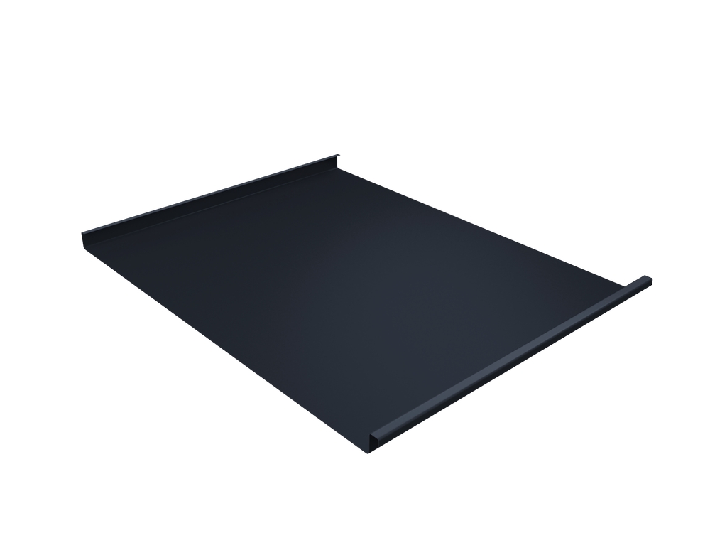 фальц двойной стоячий satin matt 0,5 мм полиэстер матовый текстурированный (ре), ral 7024 темно-серый