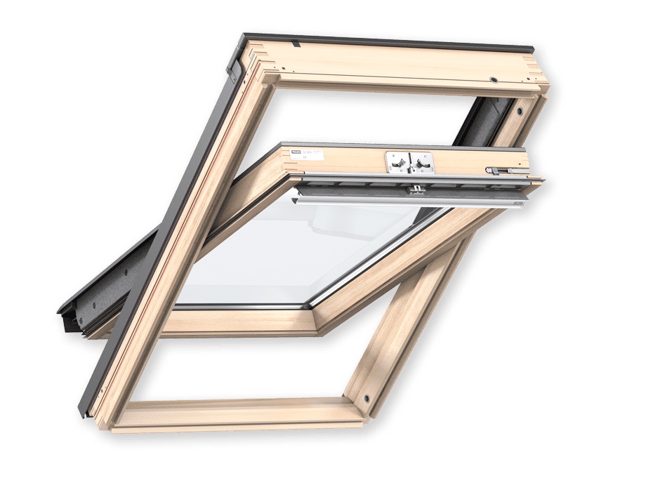 мансардное окно velux gzl 1051 (ручка сверху), 66х118 см