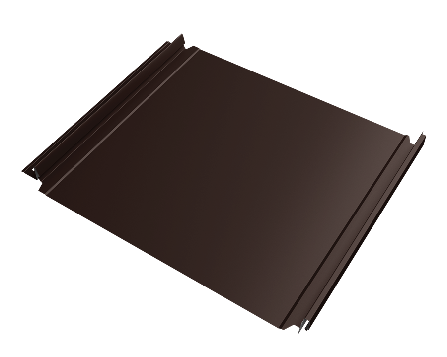 кликфальц double pro purlite matt 0,5 мм полиуретан матовый (рu), ral 8017 коричневый