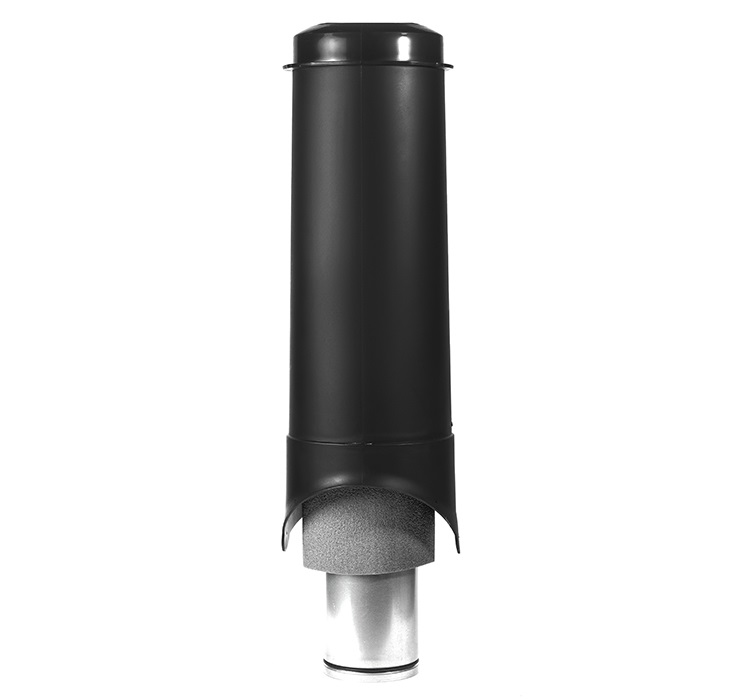 выход вентиляции krovent pipe-vt is 150/700 изолированный черный