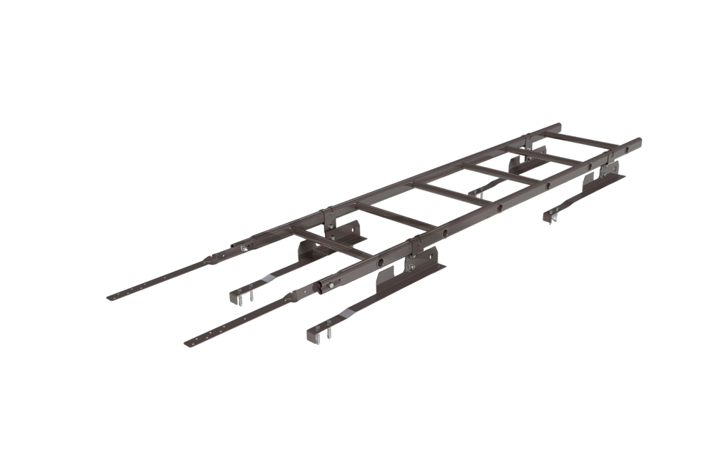 лестница кровельная roofsystems prestige 400 натур для натуральной черепицы, ral 8019 темно-коричневый (1,2 м)