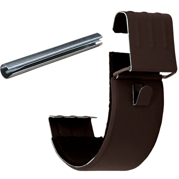 соединитель желоба grand line pu matt d125 мм, rr 32 темно-коричневый матовый