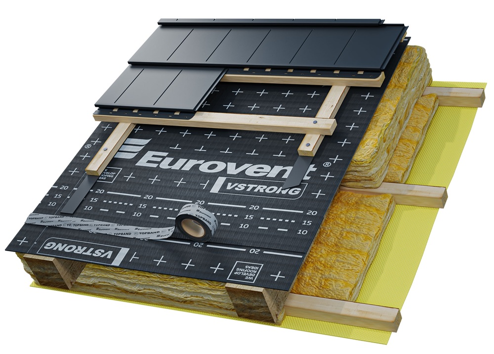 мембрана диффузионная eurovent vstrong 200 гр/м² (75 м²)