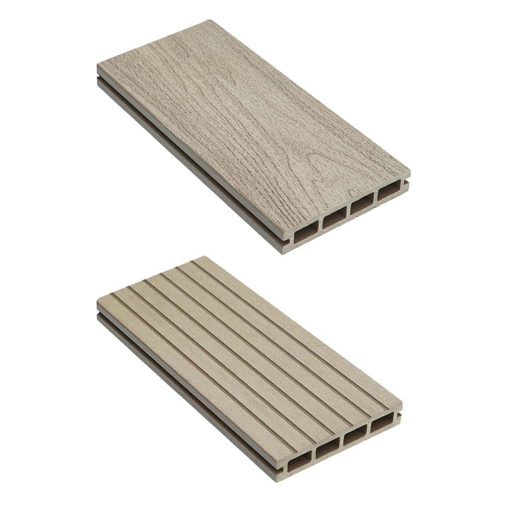 террасная доска дпк (пустотелая) cm decking bark ясень, 140х25х3000 мм