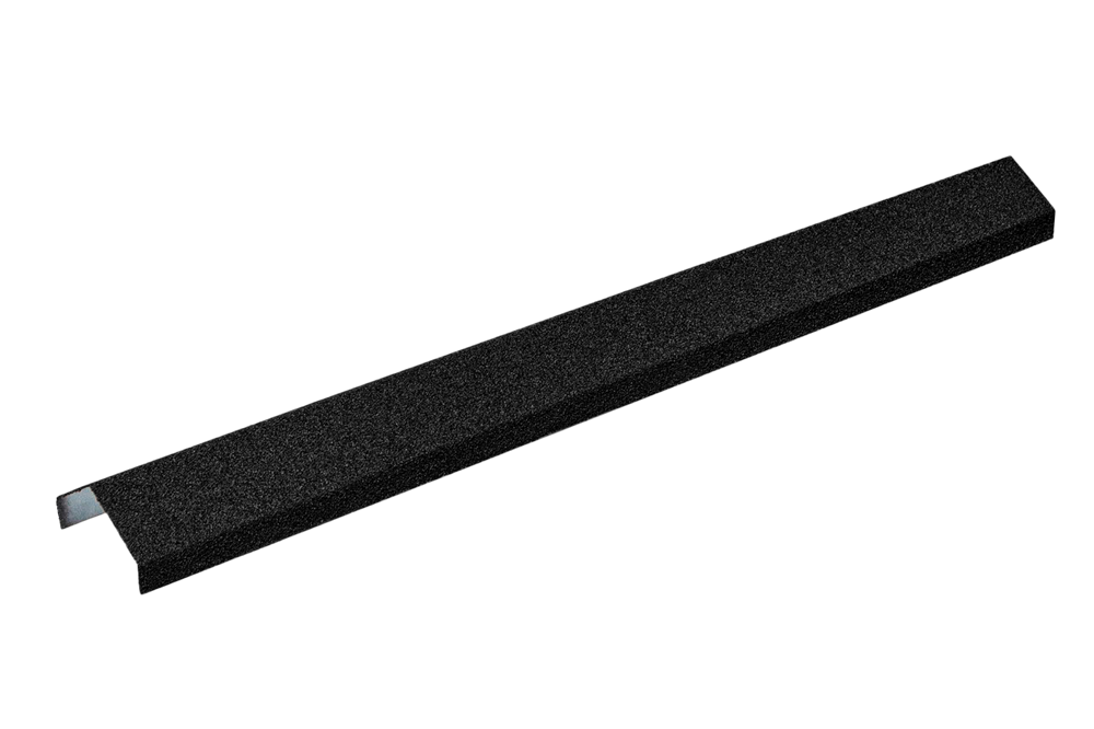 конек ребровой для композитной черепицы cm roof black черный, 1350 мм