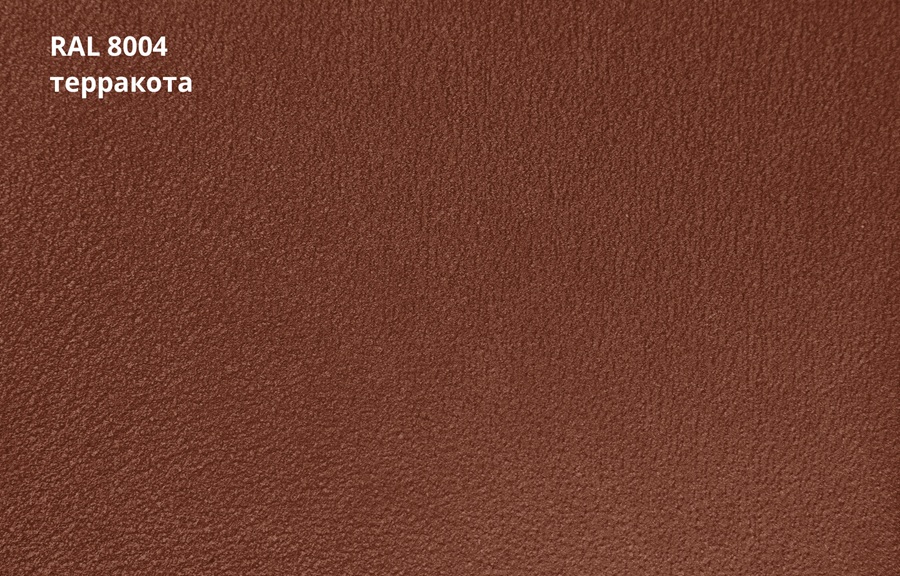 кликфальц double pro satin matt tx 0,5 мм полиэстер матовый текстурированный (ре), ral 8004 терракота