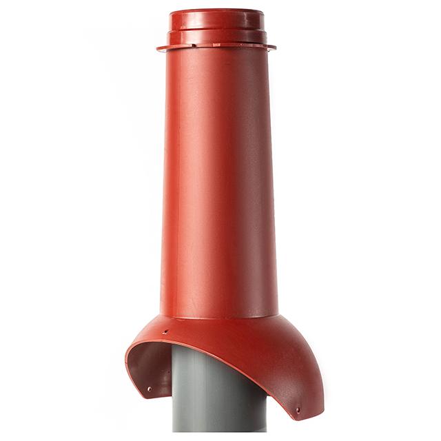 выход канализации krovent pipe-vt is 110 изолированный красный