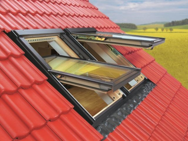 мансардное окно fakro fpp-v u3 preselect lux комбинированное открывание, 55х98 см