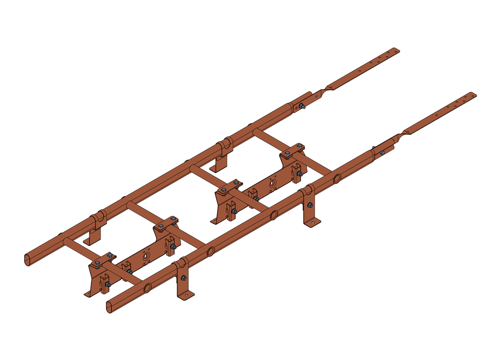 лестница кровельная roofsystems prestige 400 master фальц для фальцевой кровли, ral 8004 терракота (1,2 м)