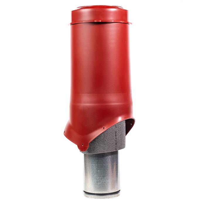 выход вентиляции krovent pipe-vt is 150/500 изолированный красный