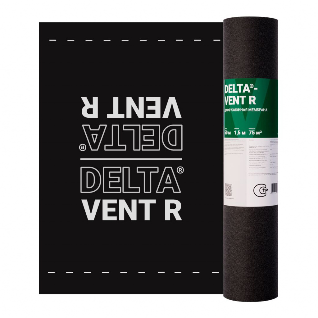 мембрана диффузионная delta vent r (75 м2)