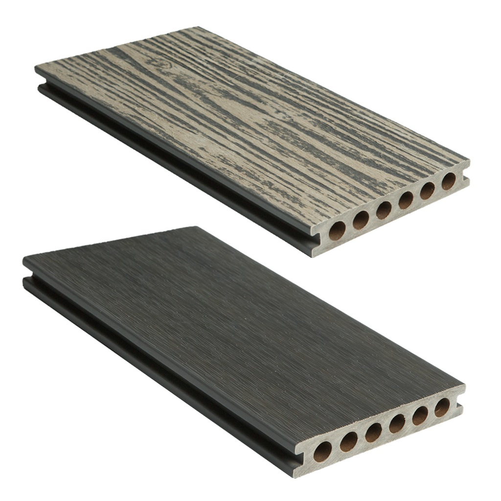террасная доска дпк (пустотелая) cm decking zebrano бежевый, 138х23х3000 мм