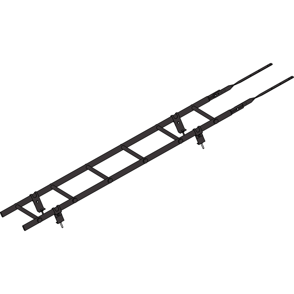 лестница кровельная roofsystems prestige 400 универсальная, ral 8019 темно-коричневый (1,2 м)