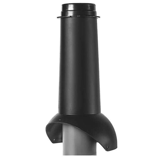 выход канализации krovent pipe-vt is 110 изолированный черный