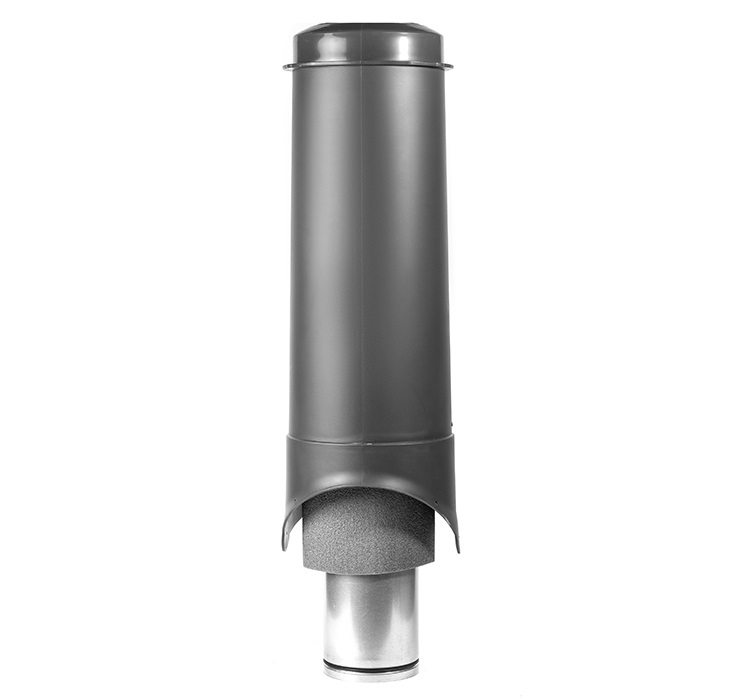 выход вентиляции krovent pipe-vt is 150/700 изолированный серый