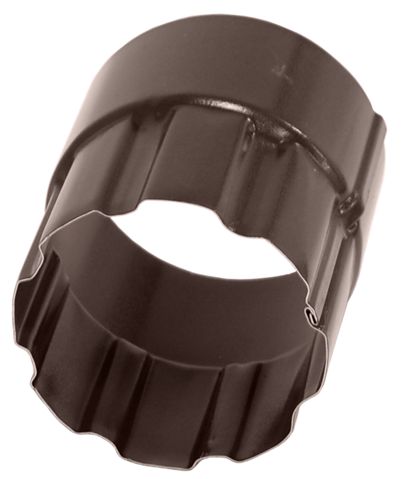 соединитель трубы grand line pu matt d90 мм, ral 8017 коричневый матовый