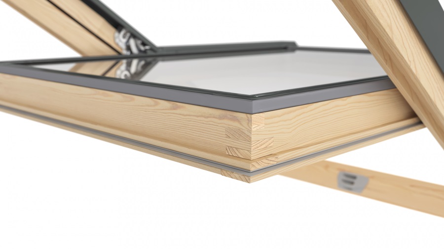 мансардное окно rooflite+ aay b1500 с двухкамерным стеклопакетом, c4a 55х98 см
