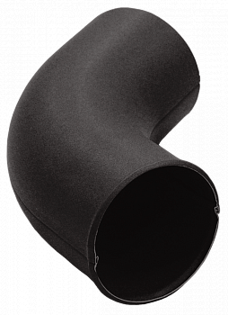 колено сливное grand line pu matt d90 мм, rr 32 темно-коричневый матовый