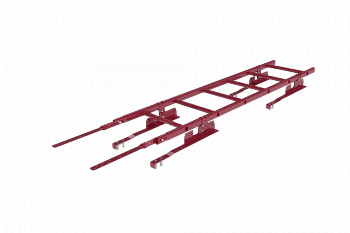 лестница кровельная roofsystems prestige 400 натур для натуральной черепицы, ral 3005 красное вино (1,2 м)