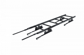 лестница кровельная roofsystems prestige 400 натур для натуральной черепицы, ral 9005 черный (1,8 м)