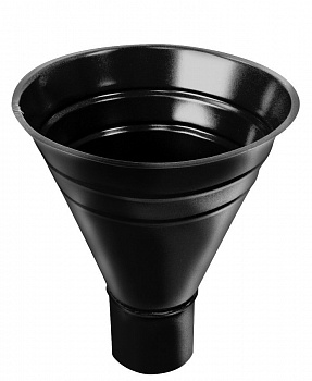 воронка водосборная grand line pu d250 мм, ral 9005 черный