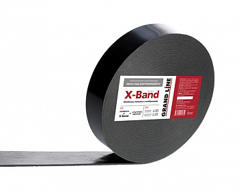 лента  уплотнительная под контробрешетку самоклеящаяся grand line x-band 50 мм х 30 м