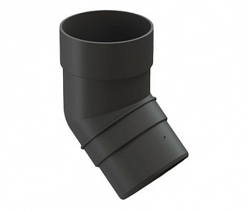 колено трубы 45 град. docke premium d85 мм, графит