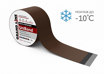 герметизирующая самоклеящаяся лента grand line uniband ral 8017 коричневая 3 м х 15 см