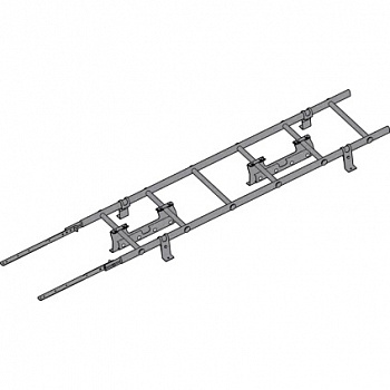 Лестница кровельная roofsystems prestige 400 next Фальц для фальцевой кровли, ral 7004 серый (1,8 м)