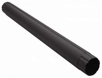 труба водосточная grand line pu matt d90 мм, rr 32 темно-коричневый матовый (1 м)