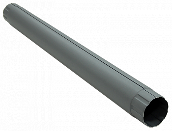 труба водосточная grand line pu matt d90 мм, ral 7024 темно-серый матовый (1 м)