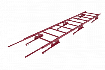 лестница кровельная roofsystems prestige 400 натур для натуральной черепицы, ral 3005 красное вино (3 м)
