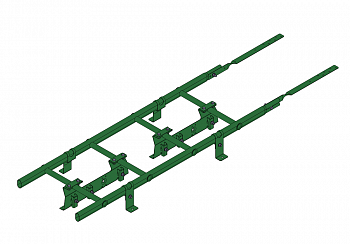 лестница кровельная roofsystems prestige 400 master фальц для фальцевой кровли, ral 6002 зеленый лист (1,2 м)