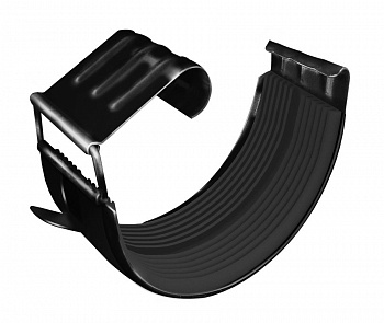соединитель желоба grand line pu d125 мм, ral 9005 черный