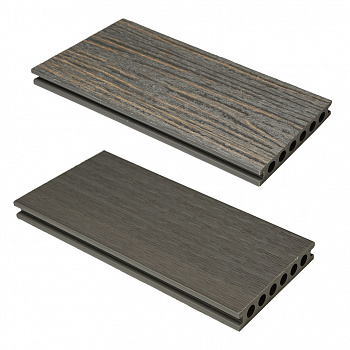 террасная доска дпк (пустотелая) cm decking zebrano графит, 138х23х3000 мм