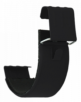 соединитель желоба grand line pu matt d125 мм, ral 9005 черный матовый