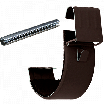 соединитель желоба grand line pu matt d125 мм, rr 32 темно-коричневый матовый