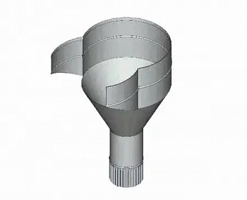 воронка открытая d390/216 мм, оцинкованная