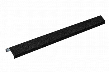 конек ребровой для композитной черепицы cm roof black черный, 1350 мм