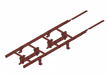 лестница кровельная roofsystems prestige 400 master фальц для фальцевой кровли, ral 3009 красная окись (1,2 м)