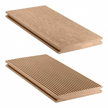 террасная доска дпк (полнотелая) cm decking solid vintage дуб, 140х20х4000 мм