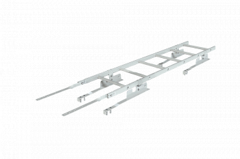 лестница кровельная roofsystems prestige 400 натур для натуральной черепицы, ral 7004 серый (1,2 м)