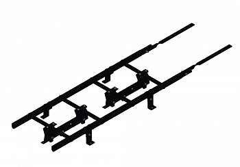 лестница кровельная roofsystems prestige 400 master фальц для фальцевой кровли, ral 9005 черный (1,2 м)