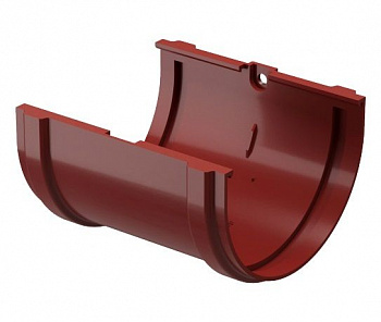 соединитель желоба docke standart d120 мм, красный