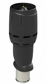 вентиляционный выход vilpe 160p/из/700 мм flow, rr 33 черный